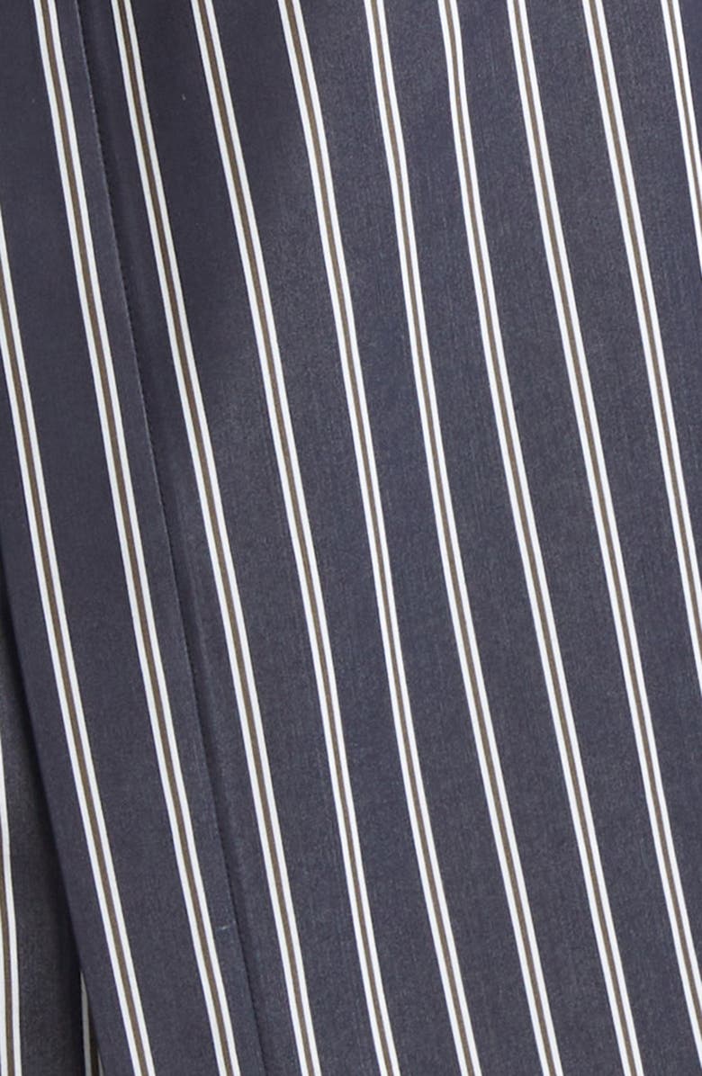 Sacai Stripe Long Sleeve Poplin Shirtdress, Alternate, color, Navy Stripe