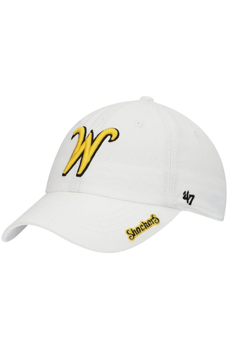 '47 Women's '47 White Wichita State Shockers Miata Clean Up Adjustable Hat, Main, color, White