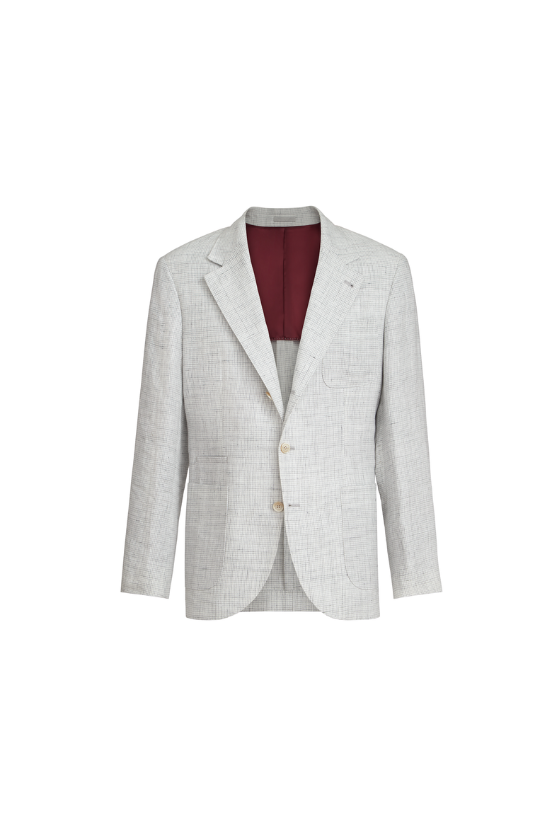 Houndstooth deconstructed blazer, Alternate, color, Pearl Grey