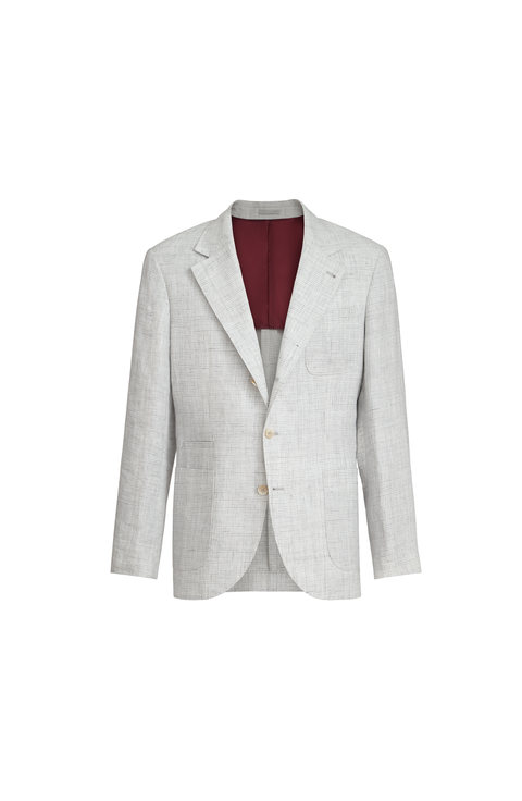 Houndstooth deconstructed blazer