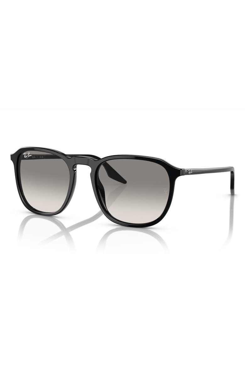 Ray-Ban 55mm Square Sunglasses, Alternate, color, Black