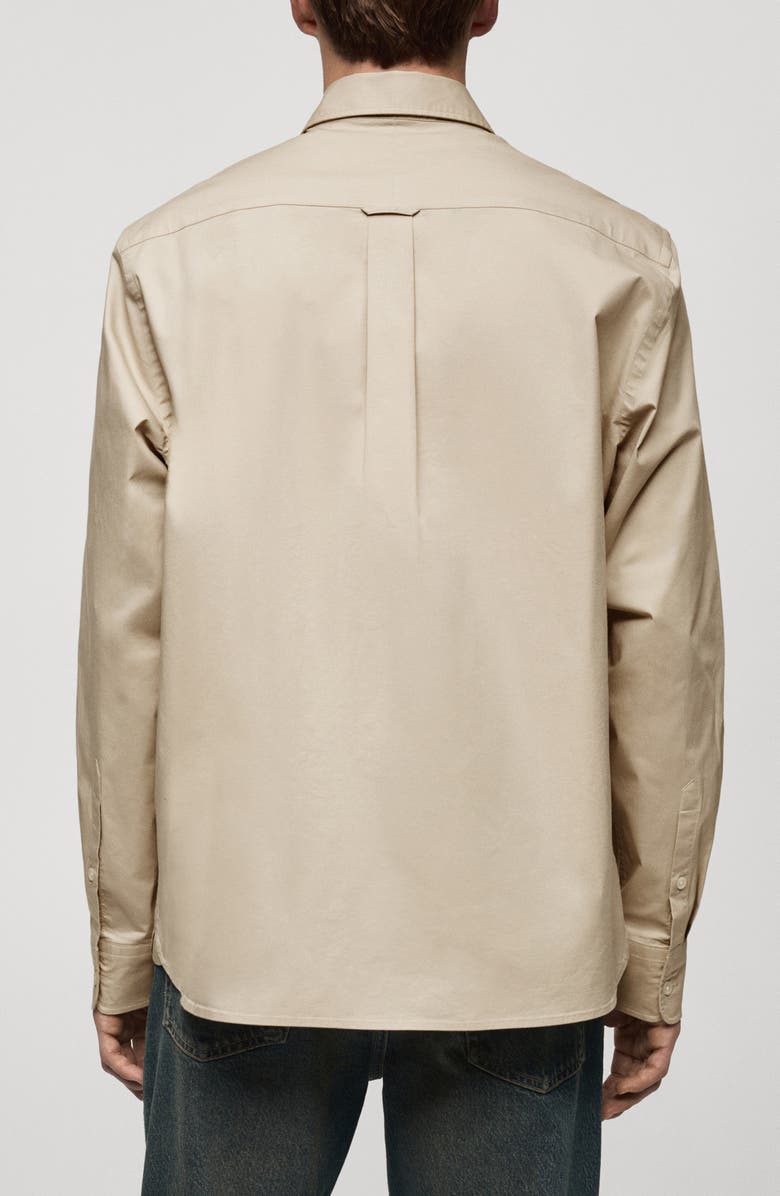 MANGO Regular Fit Stretch Cotton Button-Down Shirt, Alternate, color,