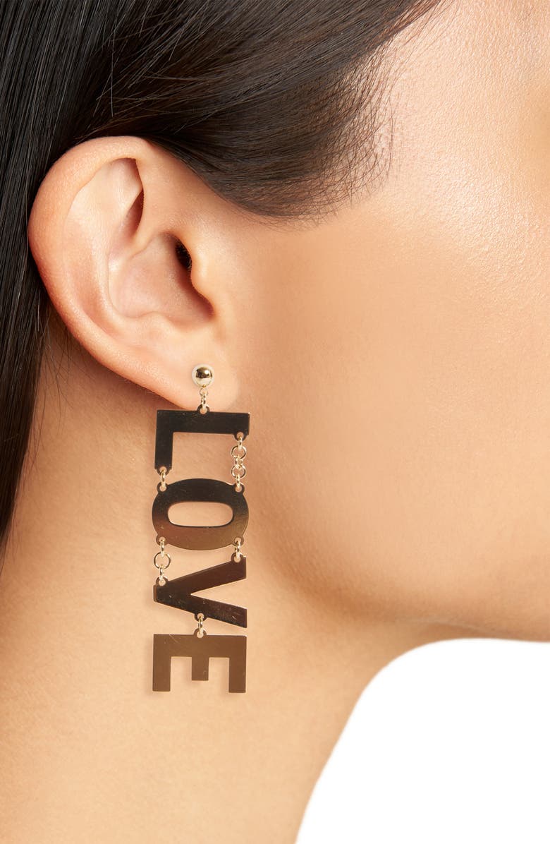 HFD Love Single Earring, Alternate, color,