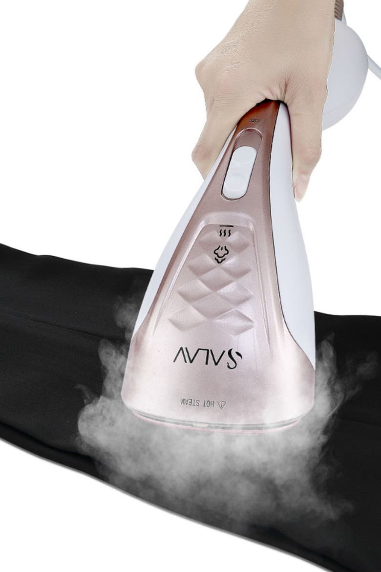 Rose Gold HS-100 Duopress Hand Held Garment Steamer & Iron, Alternate, color, SILVER