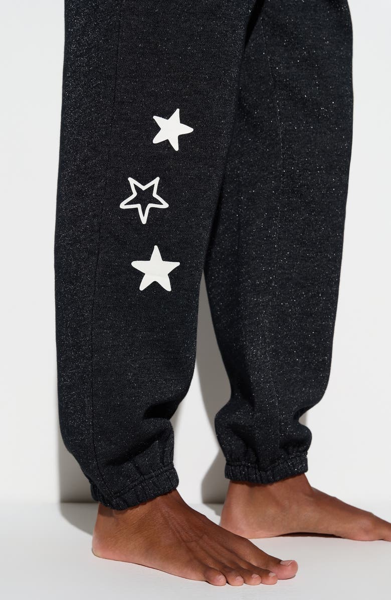 Spiritual Gangster Saturn Cotton Blend Sweatpants, Alternate, color, Black