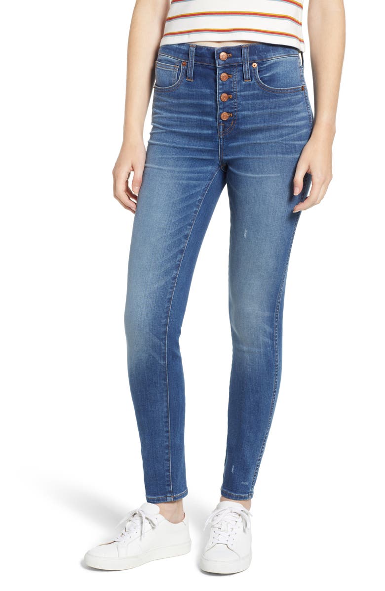 Madewell 10-Inch High Waist Skinny Jeans, Main, color,
