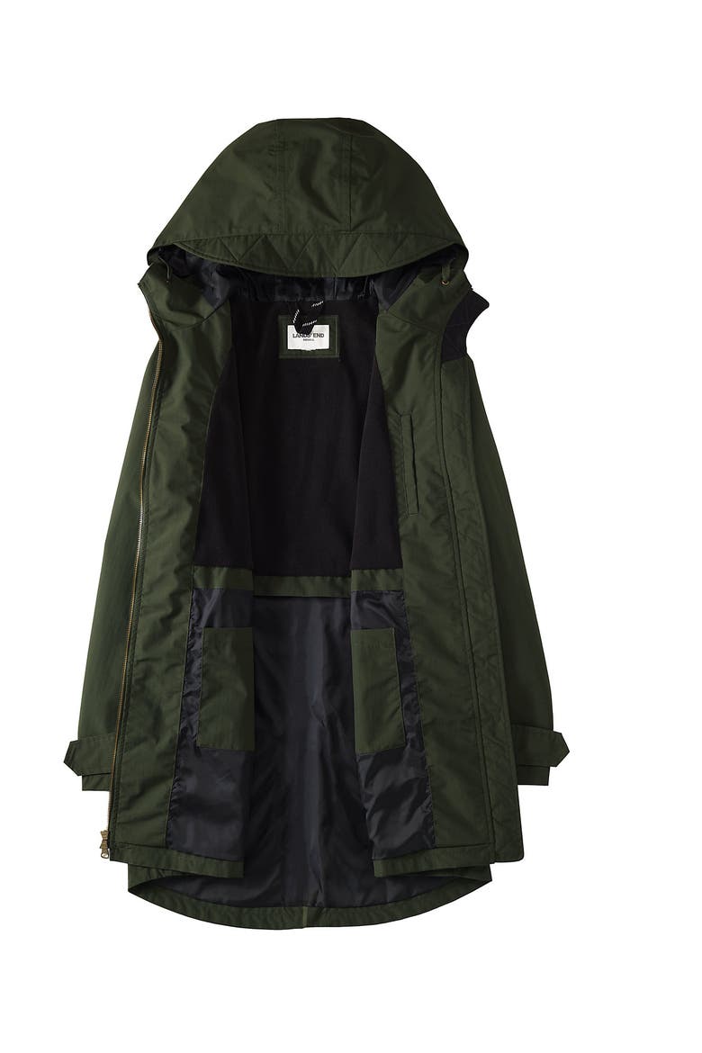 Squall A-Line Rain Jacket, Alternate, color, Darkest Olive