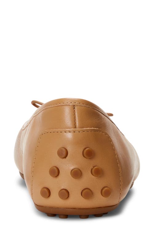 Ralph Lauren Jayna Driver Ballet Flat In Brown