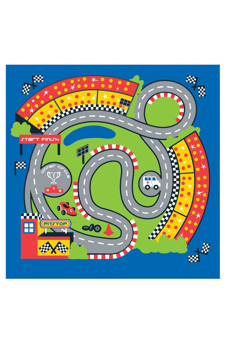 Fun2Give Pop It Up Pit Stop Tent With Race Mat Playhouse, Red, Alternate, color, Multicolored