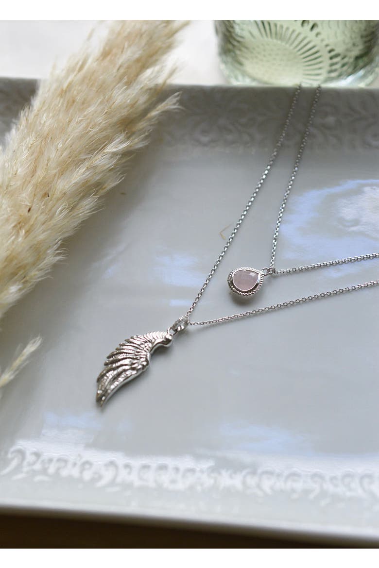 Angel Of Love Necklace, Alternate, color, White