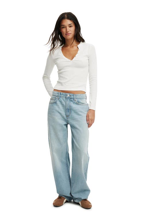 Cotton On 91 Straight Jean In Rush Blue