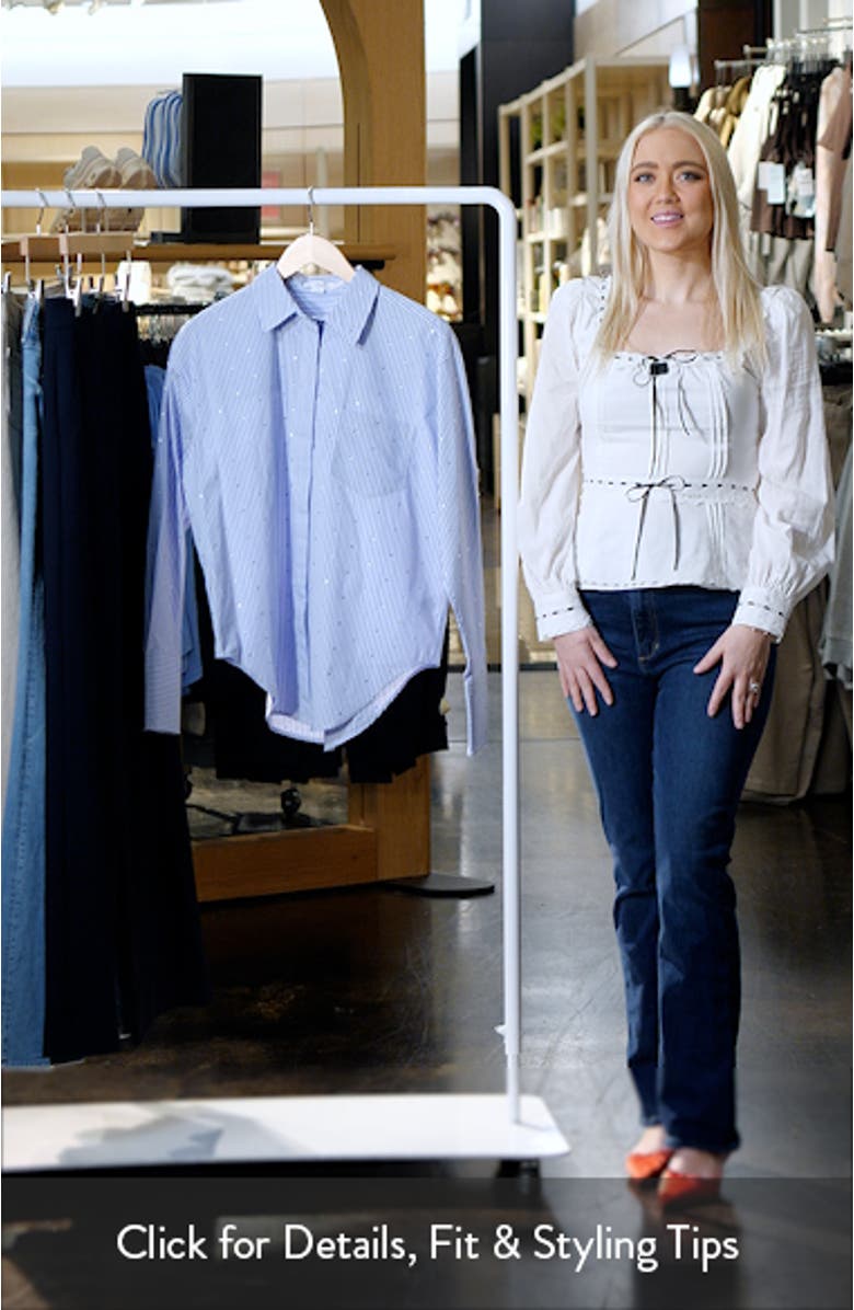 Rhinestone Poplin Shirt, sales video thumbnail