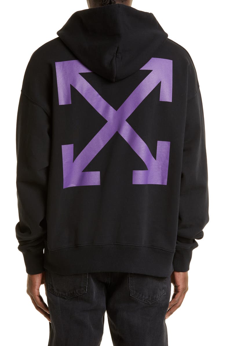 Off-White Caravaggio Mercy Arrow Graphic Skate Hoodie, Alternate, color, 