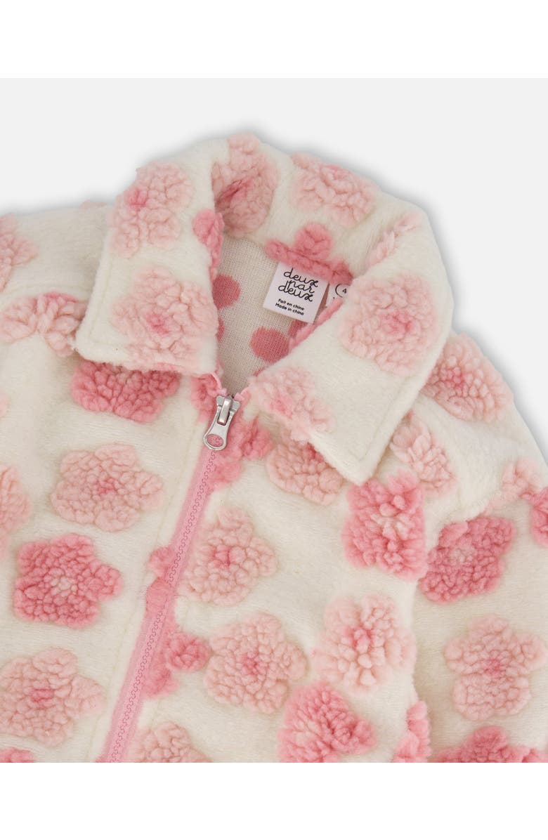 Deux par Deux Overshirt, Alternate, color, Off-White And Pink