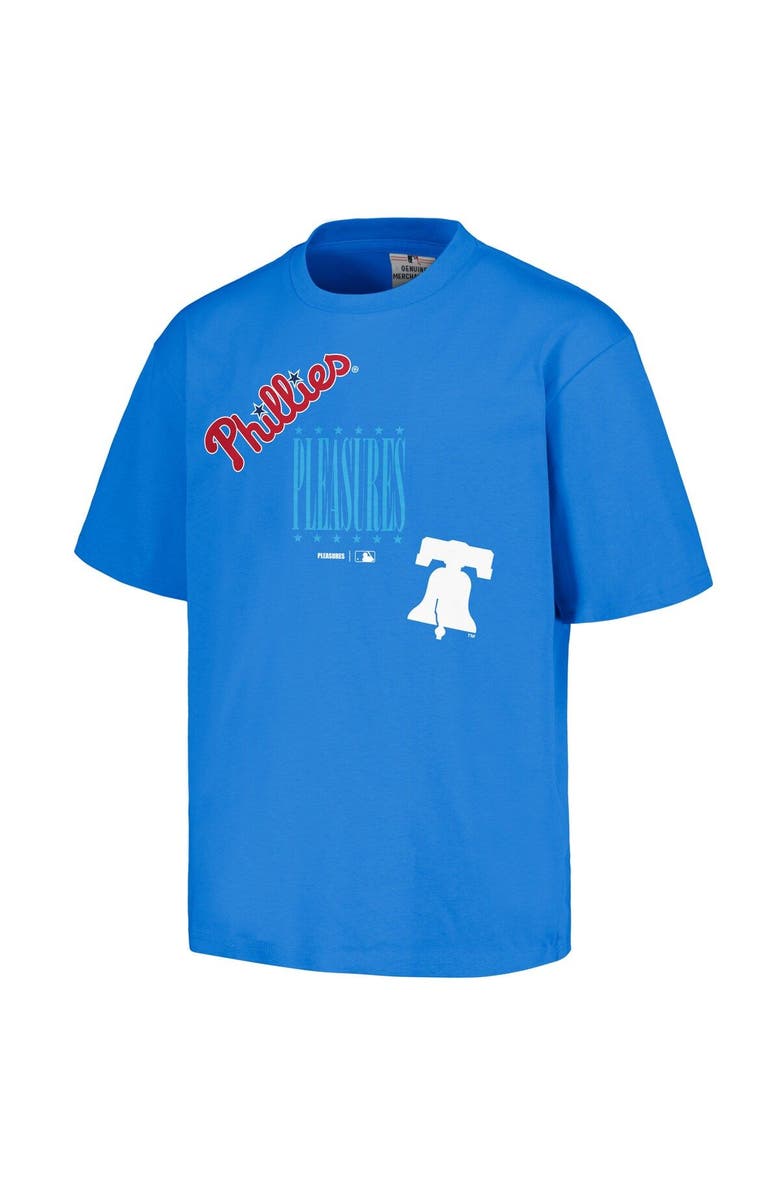 PLEASURES Men's PLEASURES Royal Philadelphia Phillies Repurpose T-Shirt, Alternate, color, Royal