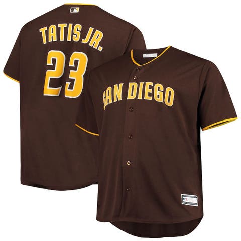 Men
s Fernando Tatis Jr. Brown San Diego Padres Big 
Tall Replica Player Jersey