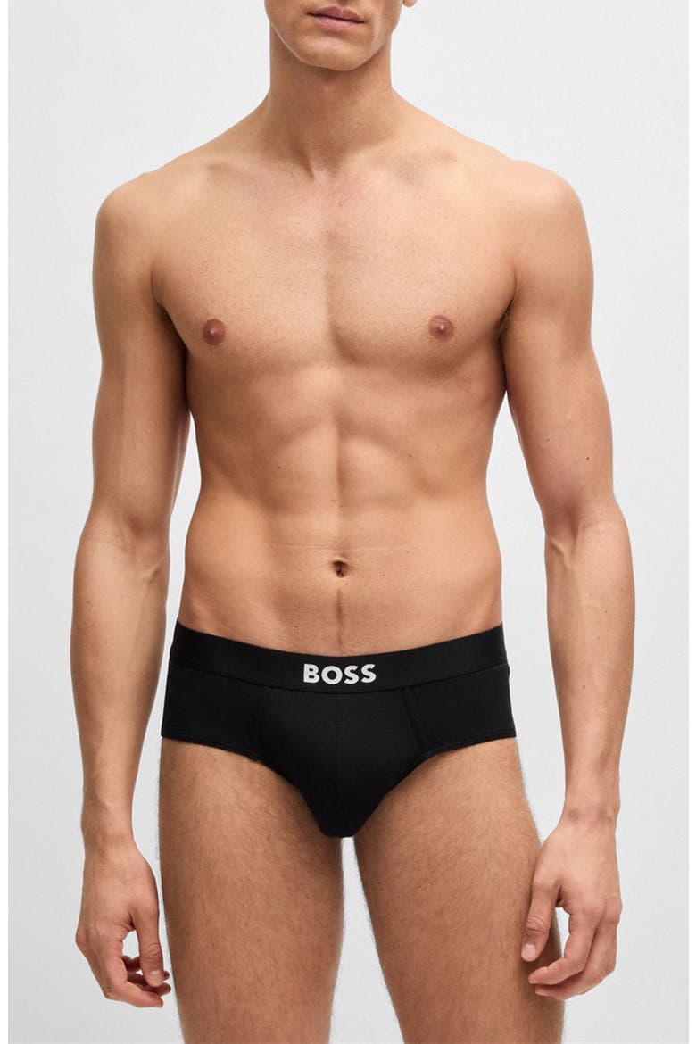 Assorted 3-Pack Power Stretch Cotton Briefs, Main, color, WHITE/ GREY/ BLACK