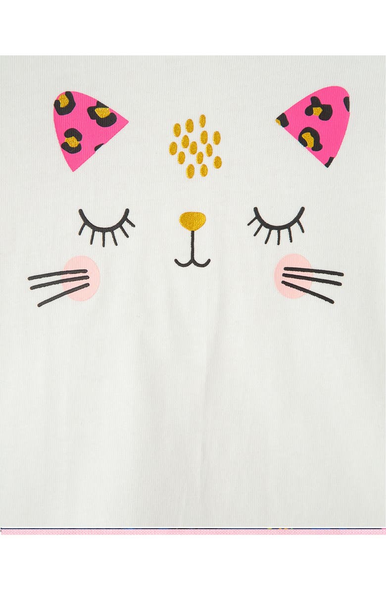 Little Me Hooded Vest, Graphic Tee & Leggings Set, Alternate, color,