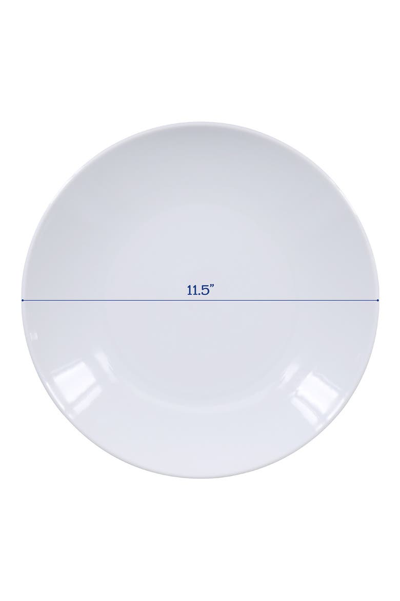 Set of 4 Coupe Entrée Plates, Alternate, color, WHITE