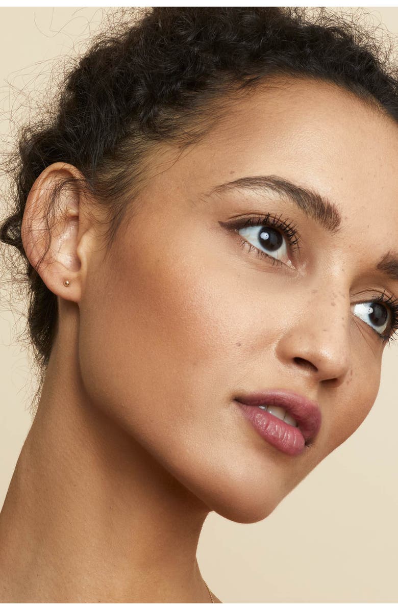 Oradina 14K Gold Have a Ball Petite Studs, Alternate, color, Yellow Gold