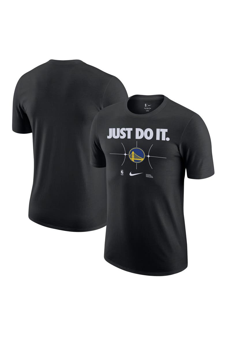 Men's Nike Black Golden State Warriors Just Do It T-Shirt, Main, color, Black