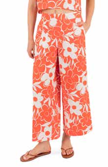 Daisy Floral Wide Leg Pants