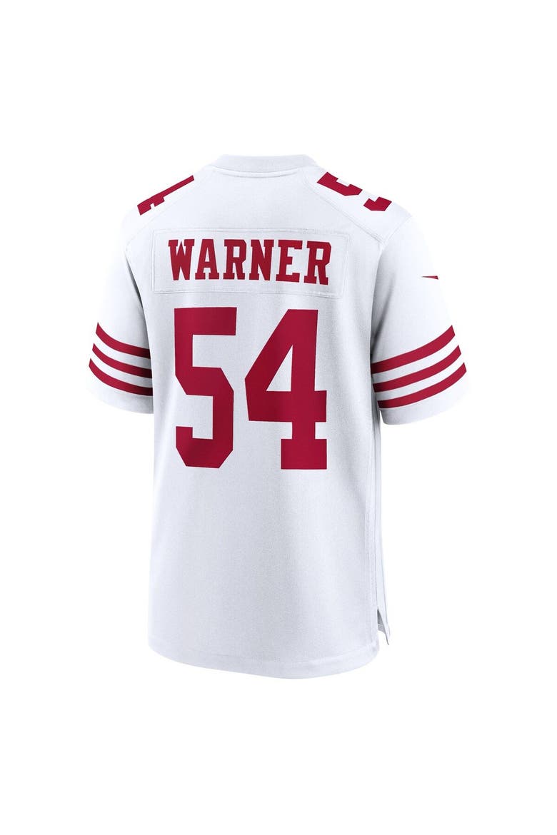 Men's Nike Fred Warner White San Francisco 49ers Player Game Jersey, Alternate, color, White