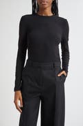 Vince Luxe Long Sleeve Crewneck Top
