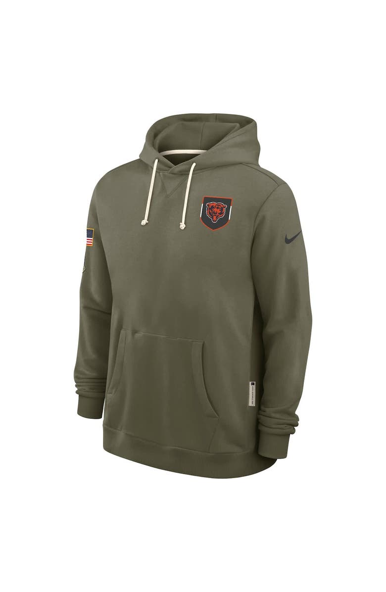 Nike Men's Nike Olive Chicago Bears 2025 Salute to Service Sideline Standard Issue Dri-FIT Hoodie, Alternate, color, Olive