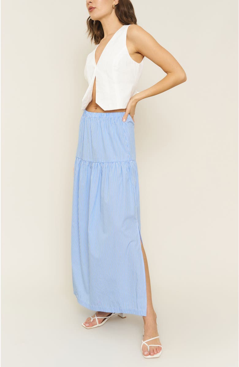 Whimsy + Row Millie Skirt, Alternate, color, Blue  Stripe