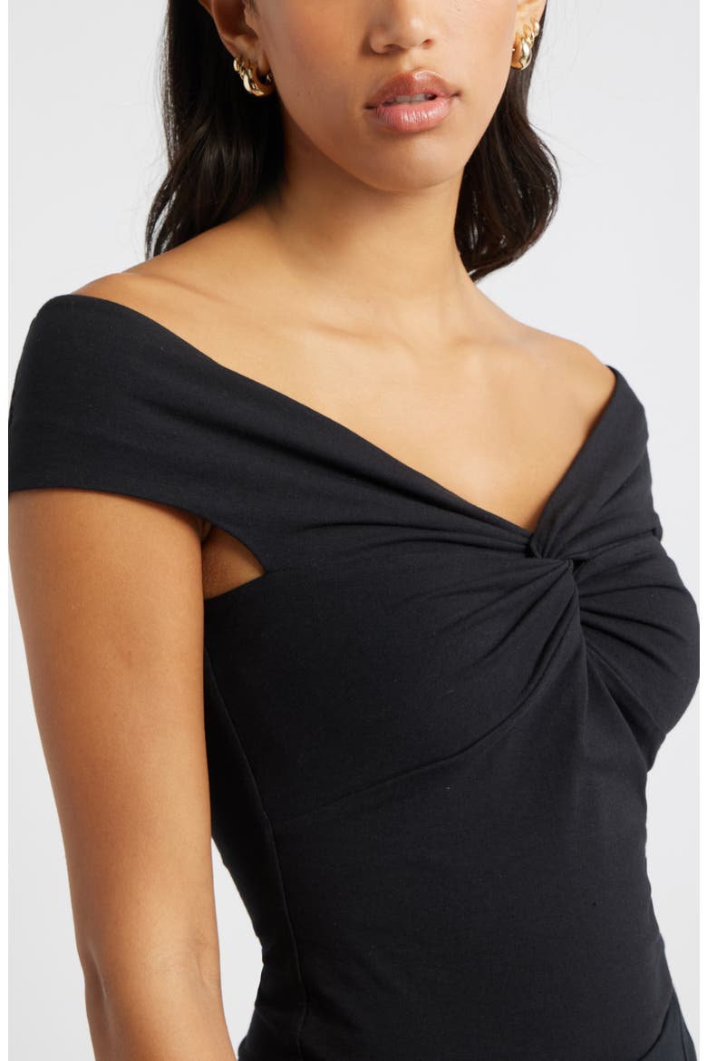 Open Edit Twist Front Off the Shoulder Top (Women) | Nordstromrack
