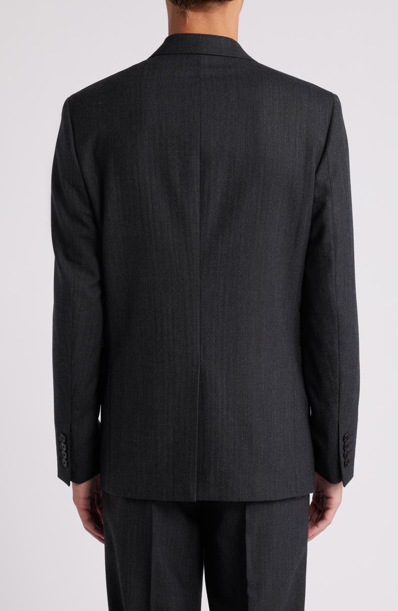Theory Chambers Herringbone Wool Blend Suit Jacket, Alternate, color, Charcl Mlt