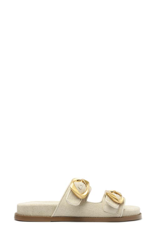 Shop Schutz Olga Buckle Sporty Slide Sandal In Oyster