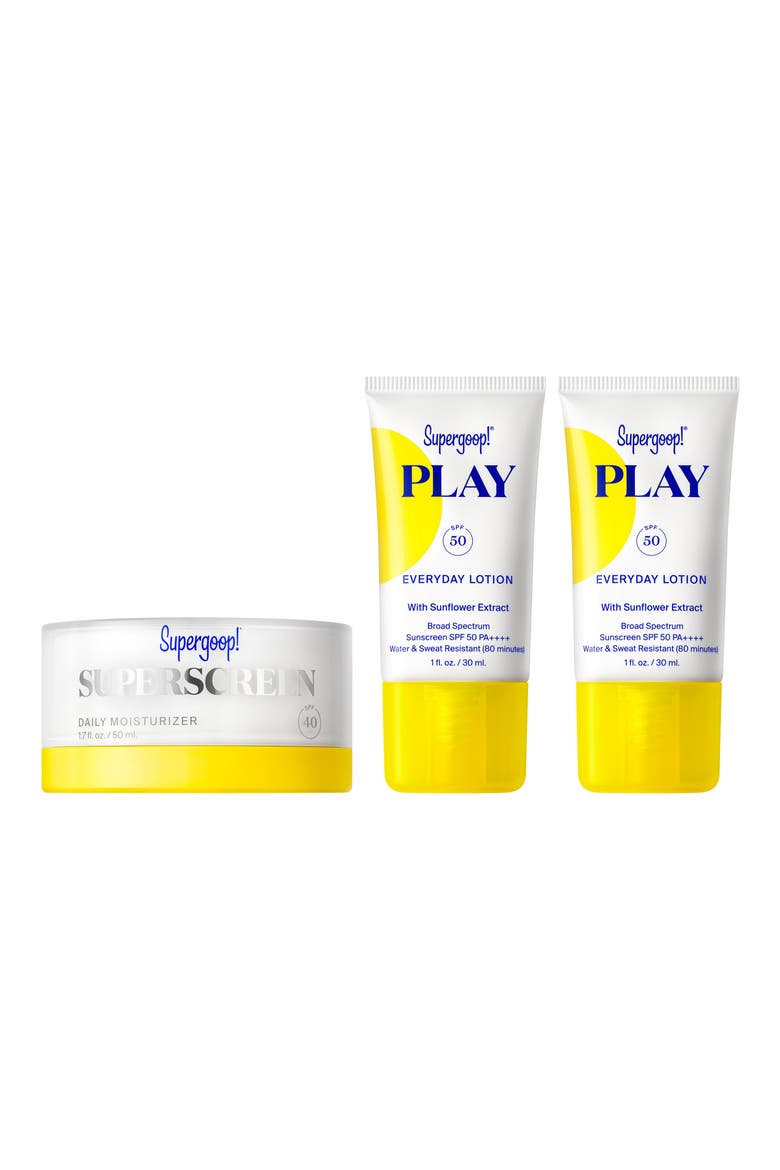 Superscreen Daily Moisturizer SPF 40 Sunscreen Set $58 Value, Main, color, NO COLOR