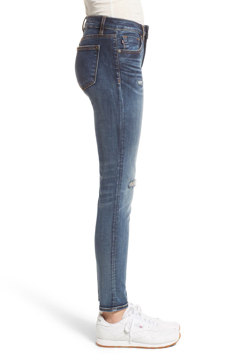 Vigoss Jagger Ripped Skinny Jeans, Alternate, color, 