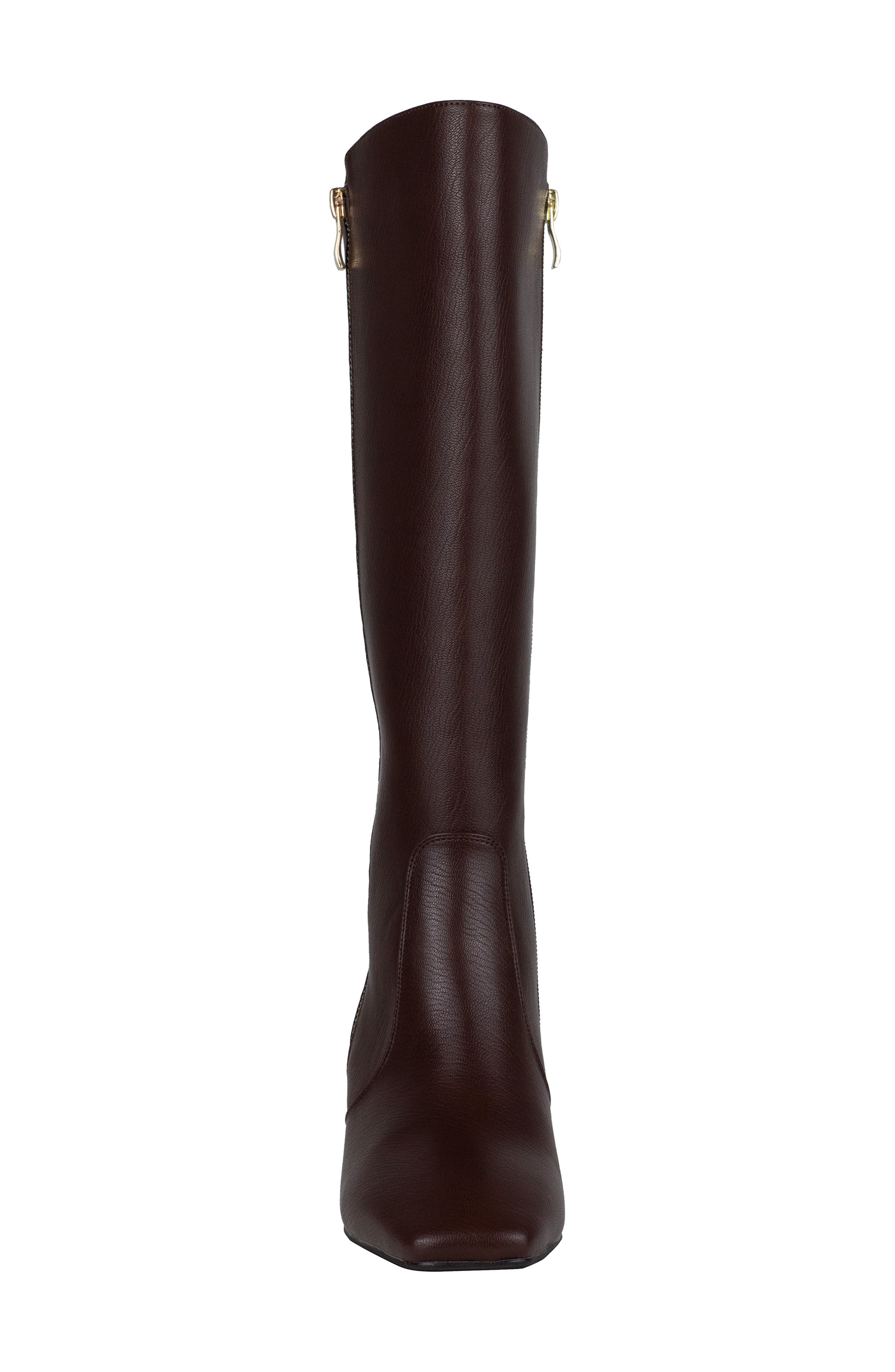 Morgan Tall Wedge Boot, Alternate, color, BROWN