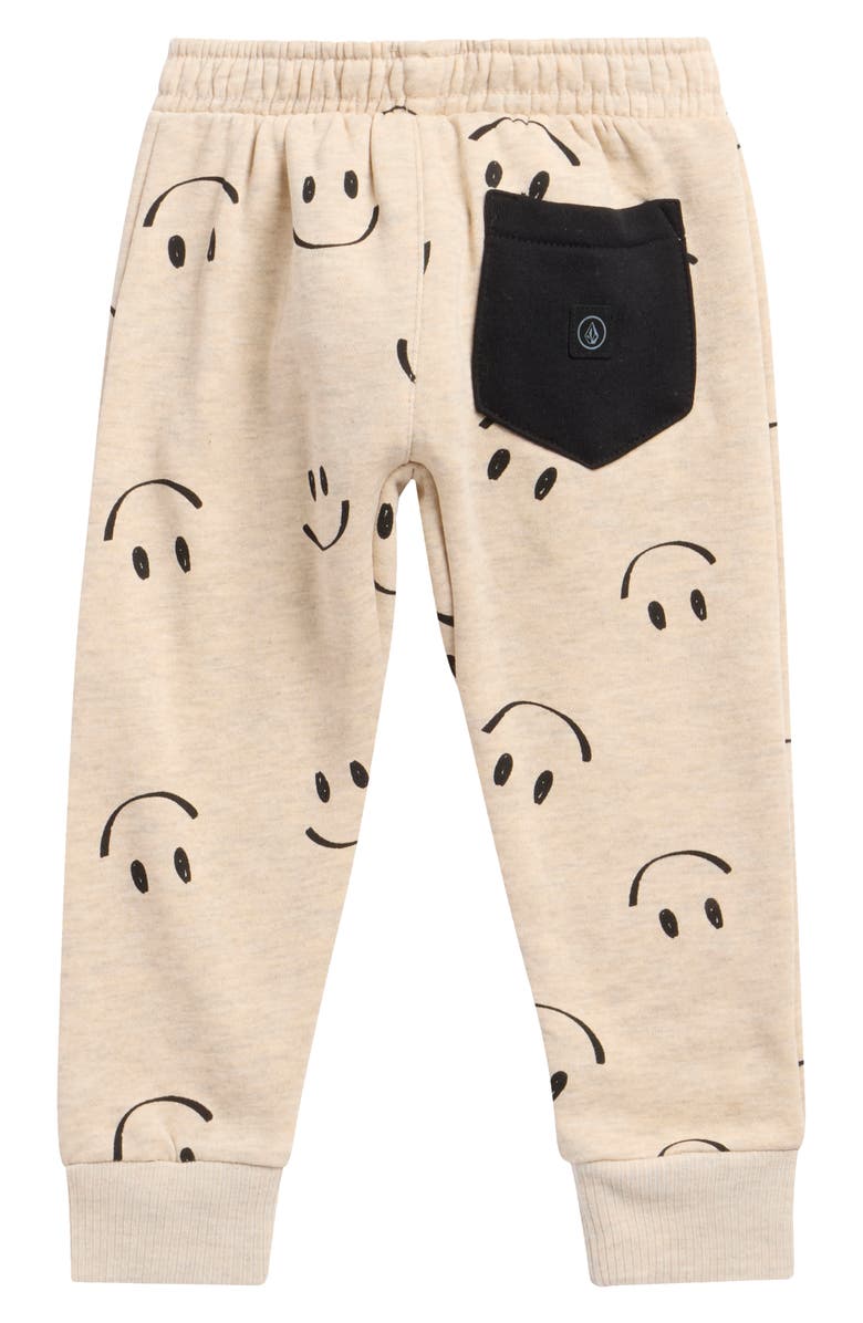 Volcom Kids' Fleece Hoodie & Joggers Set, Alternate, color, Heather Oatmeal