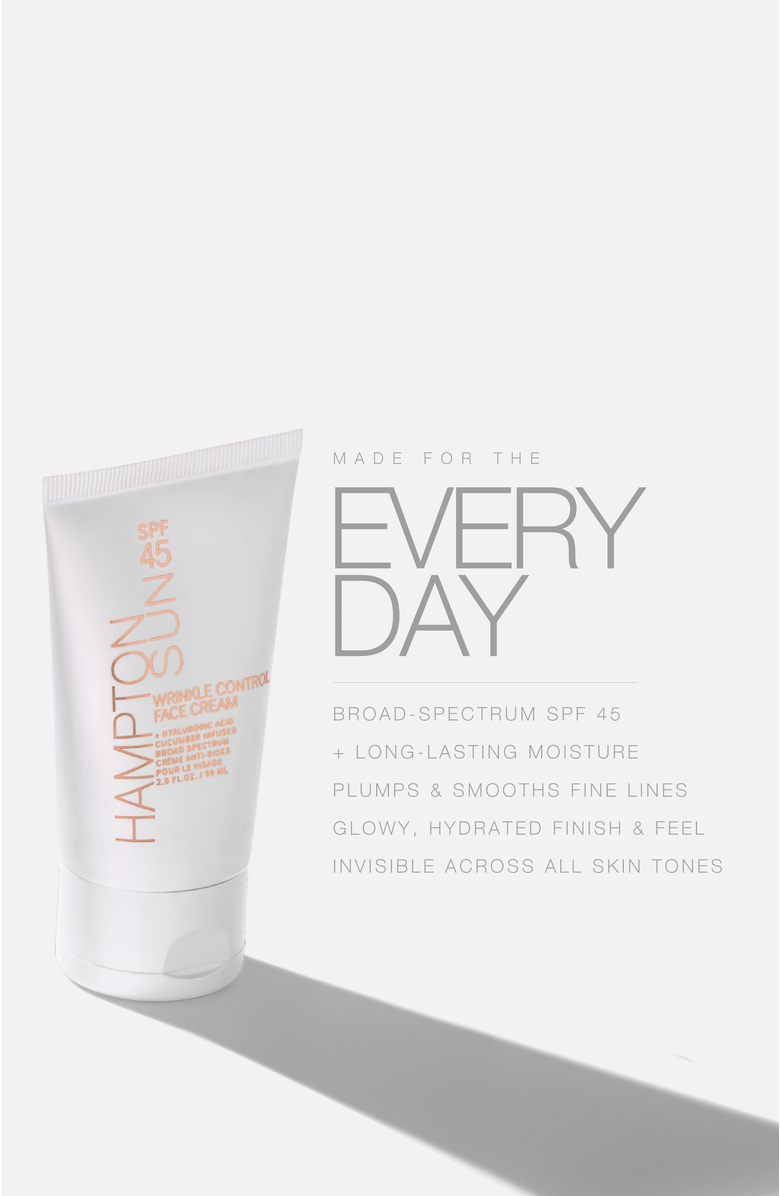 Hampton Sun SPF 45 Wrinkle Control Face Cream 2 oz., Alternate, color, NO COLOR