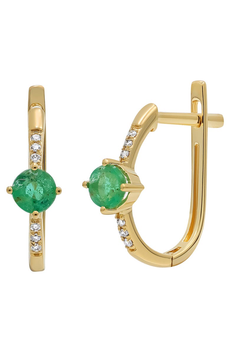 Bony Levy 18K Gold Pavé Diamond Hoop Earrings - 0.03ct., Main, color,