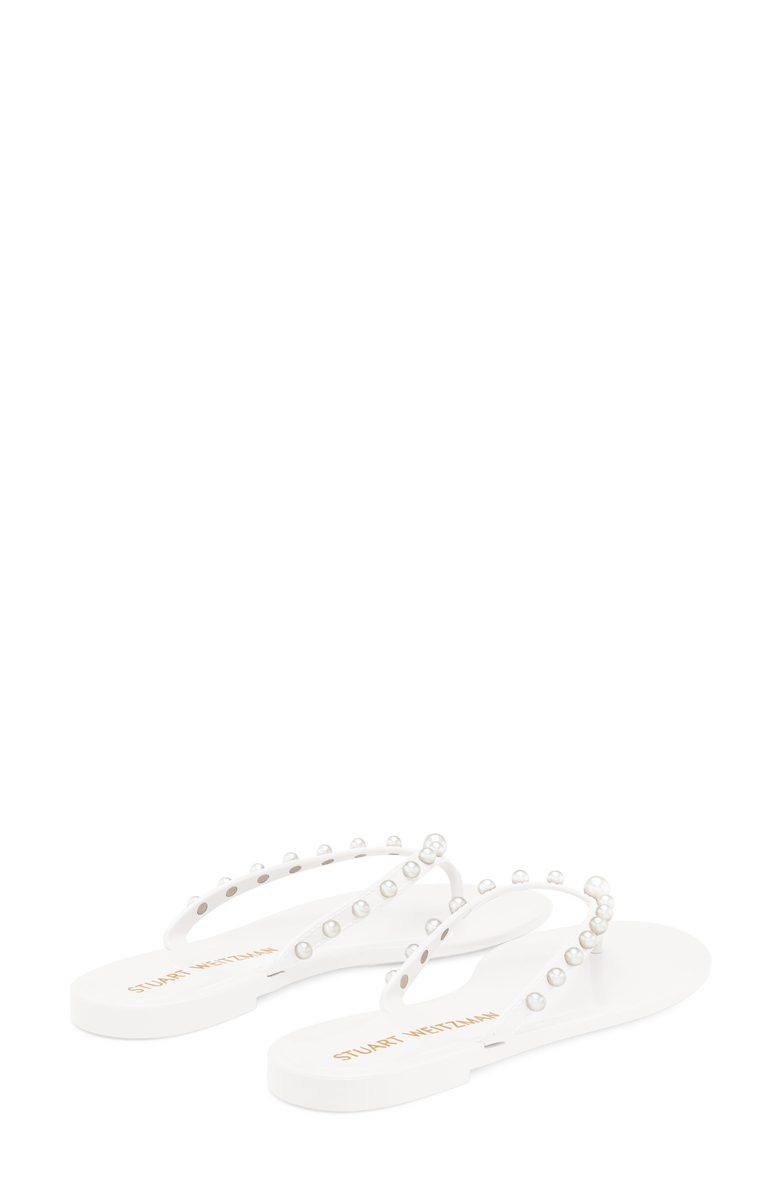 Goldie Jelly Flip Flop, Alternate, color, WHITE.
