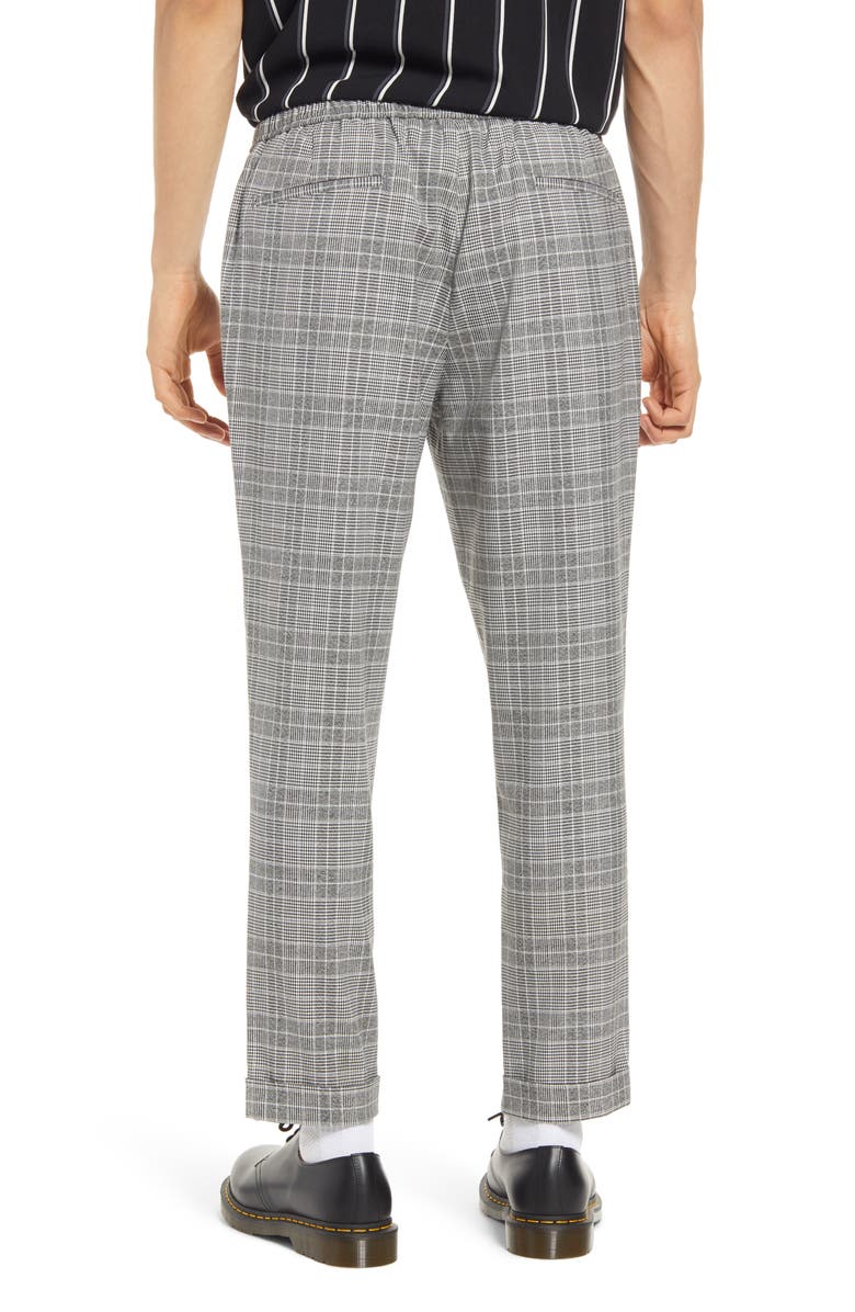 Open Edit Men's E-Waist Plaid Stretch Pants, Alternate, color,