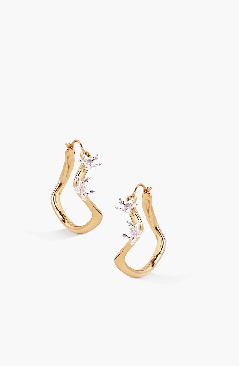 YOJ Calino Hoop Earrings In Gold, Alternate, color, Gold