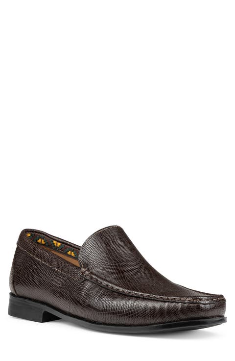 Lizard Embossed Driver (Men)