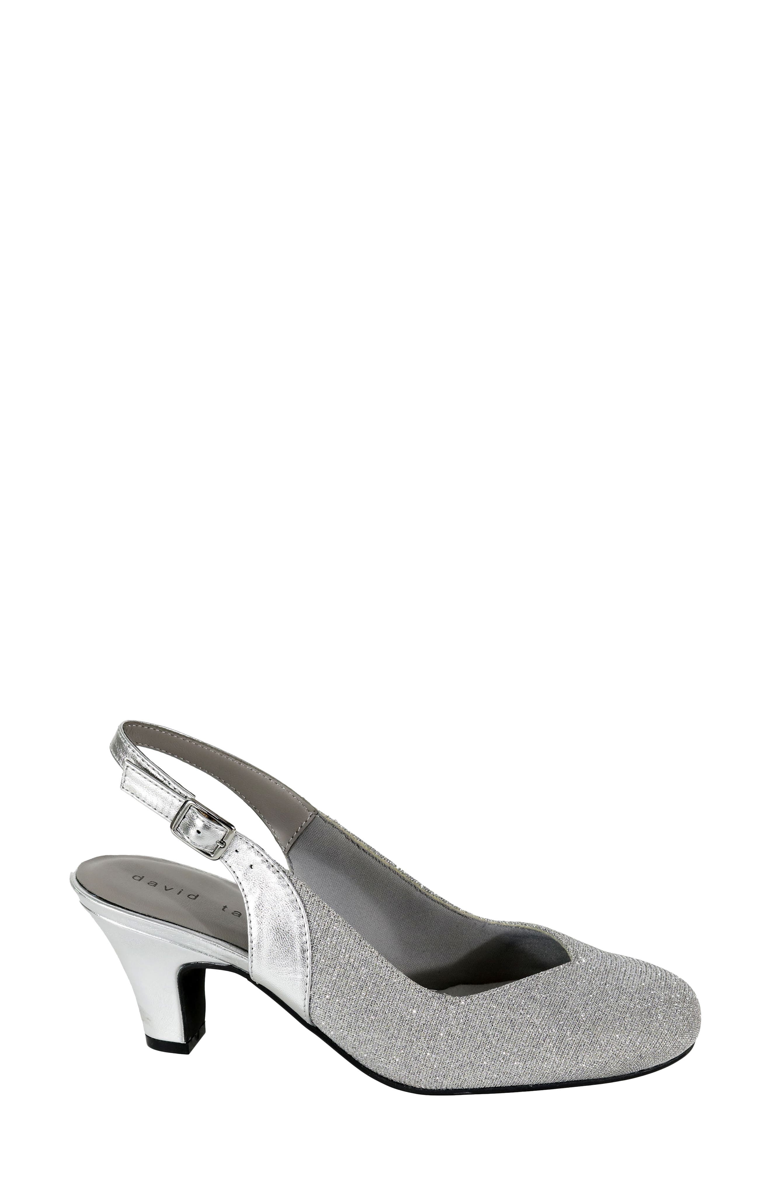 Avenue Slingback Pump, Alternate, color, SILVER SPARKLE
