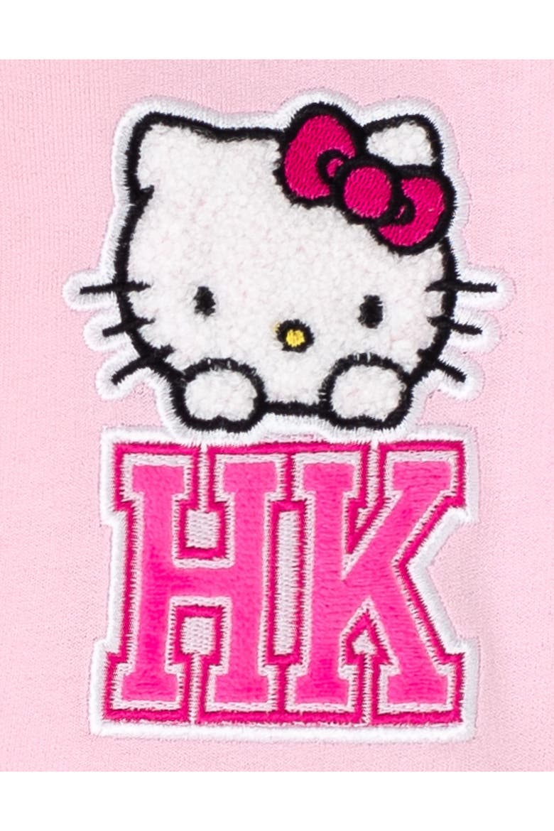Varsity Bomber Jacket, Alternate, color, Hello Kitty Pink