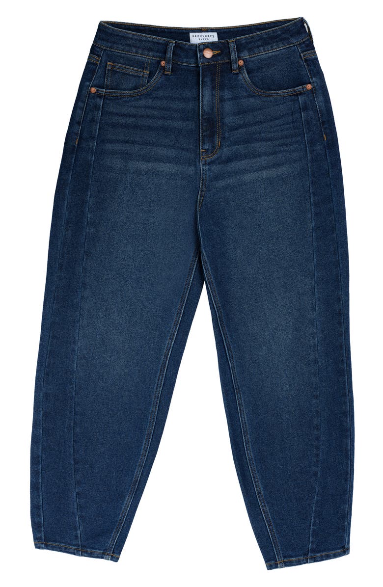 Sanctuary Denim Barrel Seam Detail Jeans, Alternate, color, Dark Wash