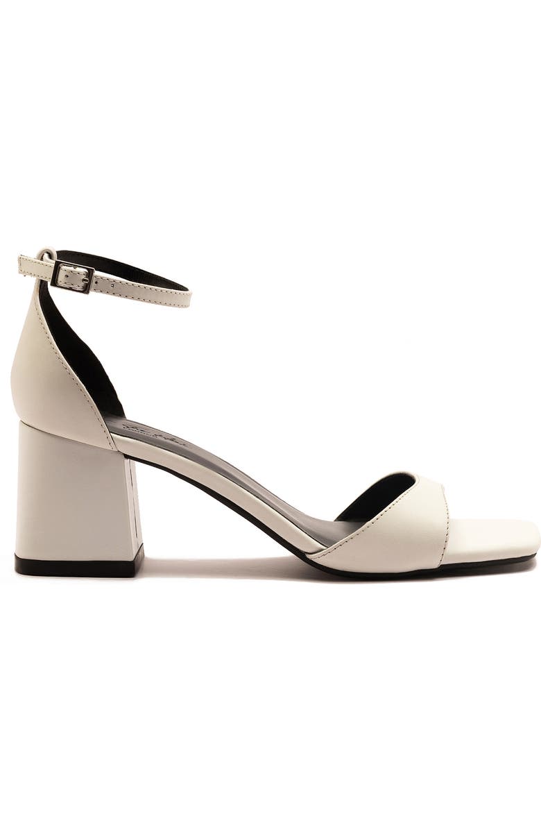 OFF THE HOOK LONDON Knightsbridge Block Heel Sandal, Alternate, color, White