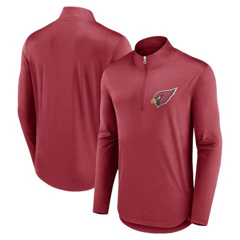 Men's Fanatics Branded Cardinal Arizona Cardinals Quarterback Quarter-Zip Top