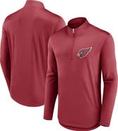 FANATICS Men's Fanatics Branded Cardinal Arizona Cardinals Quarterback Quarter-Zip Top