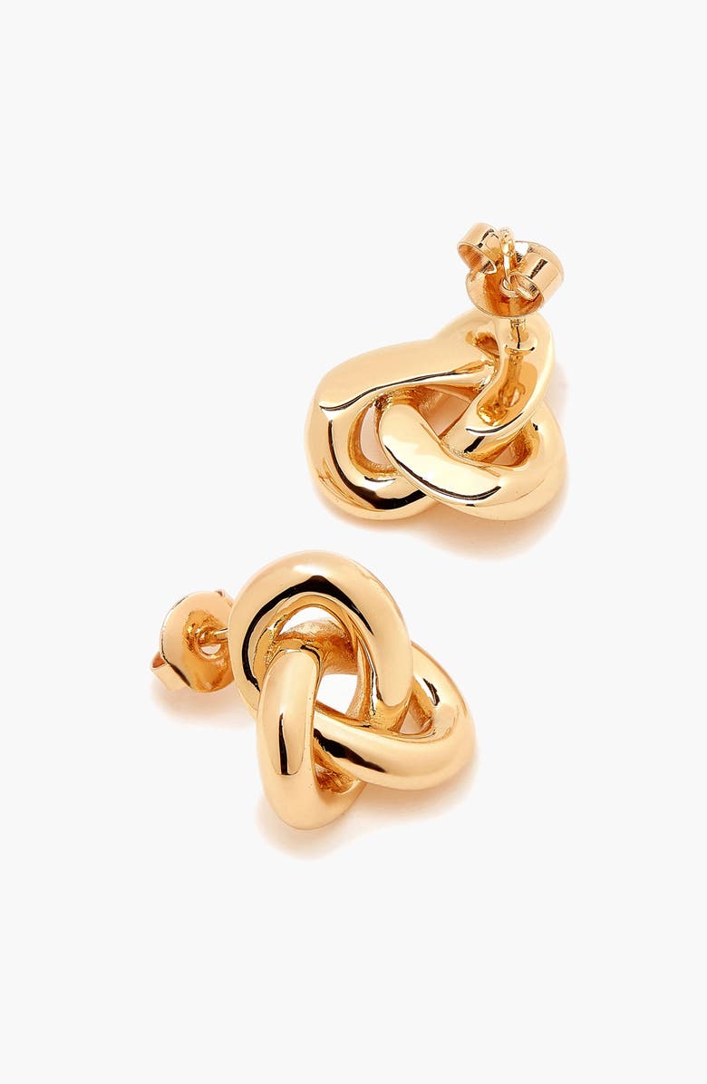 YOJ Seva Midi Face on Stud Earrings in Gold, Main, color, Gold